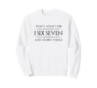 Gen Alpha Gifts | I Six Seven and I Know Things Funny 6 7 Sweatshirt