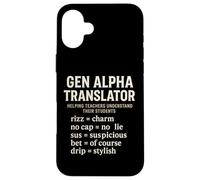 Gen Alpha Translator Slang Interpreter Rizz No Cap Sus Drip Case for iPhone 16 Plus