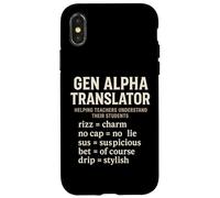 Gen Alpha Translator Slang Interpreter Rizz No Cap Sus Drip Case for iPhone X/XS
