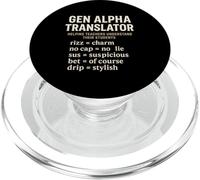 Gen Alpha Translator Slang Interpreter Rizz No Cap Sus Drip PopSockets PopGrip for MagSafe