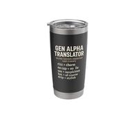 Gen Alpha Translator Slang Interpreter Rizz No Cap Sus Drip Stainless Steel Insulated Tumbler