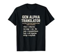 Gen Alpha Translator Slang Interpreter Rizz No Cap Sus Drip T-Shirt