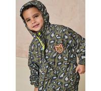 Gen Printed Hooded Raincoat (2-8 Yrs) - 6-7 Y - Khaki Mix, Khaki Mix