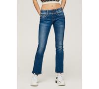 Gen Slim Fit Jeans with Mid Rise and Double Buttons Dip Royal Dark
