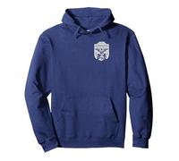 Gen V Front and Back Godolkin University Crest TV Show Pullover Hoodie, Adult Unisex, Navy Blue, Small