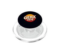 Gen X 1976 Funny Retro Sunset Generation X Birthday Party PopSockets PopGrip for MagSafe