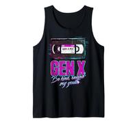 Gen X Be Kind Rewind My Youth Retro VHS Tape Tank Top