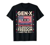 Gen-X Celebrating Freedom Patriotic Generation X T-Shirt