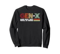 Gen-X | Great Music Sweet Parties No Camera Nostalgic 80's Sweatshirt