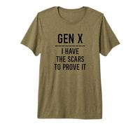 GEN X I Have THE Scars to Prove IT Proud Generation Xer Meme Premium T-Shirt