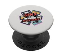 Gen X Lots of Memories No Evidence Nostalgic 70s 80s 90s PopSockets Adhesive PopGrip