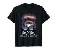 Gen X Messy Bun Girl Quit Crying & Rub Some Dirt On It Humor Value Graphic T-Shirt