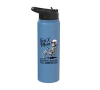 Gen X Mom Raised Myself Raised Kids Still Unimpressed Stainless Steel Insulated Water Bottle