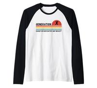 GEN X Raised On Hose Water And Neglect, Humor Generation X Raglan Baseball Tee