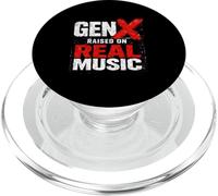 Gen X Raised On Real Music Funny Grunge Rock PopSockets PopGrip for MagSafe