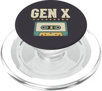Gen X Retro Cassette Vintage Humor Generation PopSockets PopGrip for MagSafe
