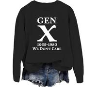 Gen X Sweatshirt, Gen X 1965-1980 We Don't Care Sweatshirt Black