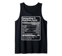 Gen X Tee The Feral Generation Nutrition Facts Funny GenXer Tank Top