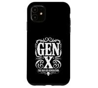 Gen X | The Bad Ass Generation Vintage Design with Skull Case for iPhone 11