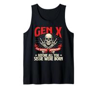 Gen X The Badass Generation - Generation X Gen Xer Nostalgia Tank Top