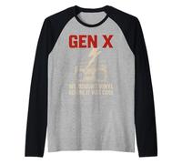 Gen X We Bought Vinyl Before It Was Cool Raglan Baseball Tee