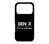 GEN X: We can read Cursive Funny Generation Meme Case for iPhone 17 Pro