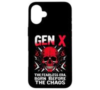 Gen XTHE Fearless ERA. BORN BEFORE THE CHAOS Gen X Fearless Case for iPhone 16 Plus