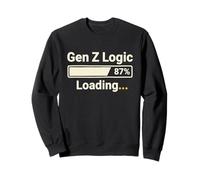 Gen Z Logic Loading Funny Meme Internet Humor Graphic Sweatshirt