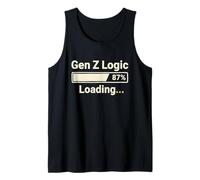 Gen Z Logic Loading Funny Meme Internet Humor Graphic Tank Top