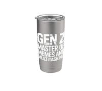 Gen Z Master of Memes and Multitasking Internet - Stainless Steel Insulated Tumbler