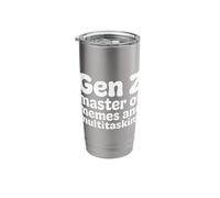 Gen Z Master of Memes and Multitasking Internet - Stainless Steel Insulated Tumbler