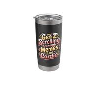 Gen Z Scrolling Through Memes is Our Cardio - Stainless Steel Insulated Tumbler
