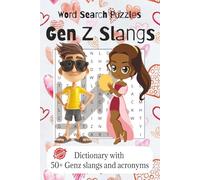 Gen Z Slang Word Search Puzzle Book with 50+ Genz words and acronyms dictionary. Easy to Read Print | 6x9 inches, 110 pages | 48 Puzzles. Gift for ... Christmas, first time grandparents.