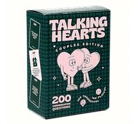 GEN:ZAI Talking Hearts Couples Edition Game - 200 Conversation Questions Thoughtful and Playful Date Night - Valentines Day - Deeper Connection (Couples Edition)