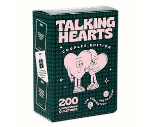 GEN:ZAI Talking Hearts Couples Edition Game - 200 Conversation Questions Thoughtful and Playful Date Night - Valentines Day - Deeper Connection (Couples Edition)