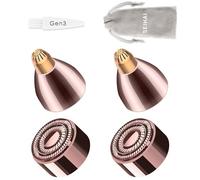 Gen3 Replacement Heads for Finishing Touch Flawless Facial Hair Remover, Eyebrow Trimmer Replacement Head,18k Gold Double Halo, Upgraded Gen 3 Blades for Flawless