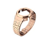 Gen4 Gen5 Modification Kit Fit For Casio GA-2100 GMA-S2100 Mod Metal Stainless Steel Case Screw Bezel Strap Fit For GA-2110 GA-B2100(Rose Gold,For GA-2100 2110)