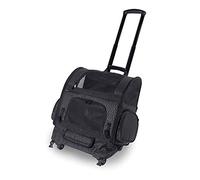 Gen7Pets Dog Carrier - Large Black Roller Bag Pet Carrier