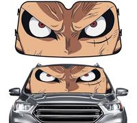 GENANY Magic Power Fruit Windshield Sun Shade for Car SUV Truck (55x30 Inches), Front Window Visor for Windows, Protector Blocks UV