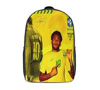 GENBAK Bookbags Girls Kids School Backpack Neymar School Bag 3D Printed Football Star School Bag for Children's Elementary And Middle School Students 17inch