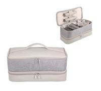 GENCAM Double-Layer Carrying Case Compatible with Shark FlexStyle,Gray | Portable Storage Organizer for Shark FlexStyle FlexFusion/ SpeedStyle/Dyson Airwrap Styler & Attachments