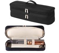 GENCAM Double-Layer Carrying Case for Dyson Airstrait Straightener, Travel Case, Portable Storage Case for Dyson Hair Straightener (Black)