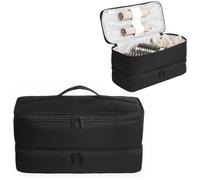 GENCAM Double-Layer Carrying Case for Shark Flexstyle, Travel Case for Shark 430/440 Flex Style, Portable Storage Case for Flexstyle/Dyson Airwrap Styler and Attachments (Black)