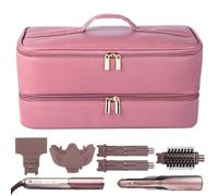 GENCAM Double Layer Travel Case for Shark Flex Fusion/Glam Ceramic, Flexfusion Storage Bag for HD641S HD641 HD642 HD642S, Carrying Case Compatible with Dyson Airwrap Shark Flexstyle (deep Purple)