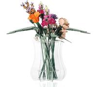 GENCAM Vase Compatible with Lego Flowers Bouquet, 3D Puzzle Vase for Lego Botanicals Display Stand for LeGo Roses Cherry Blossom Sunflower Tulips Daffodils Lotus