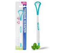 Genco Dental Tongue Scraper for Fresh Breath Perfect Tongue Scraper for Adults and Kids, Enhance Your Oral Hygiene with Tongue Brushes, Scrapers for Bad Breath Treatment (1 Pack (Scraper))