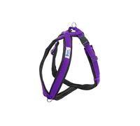 Gencon - Airmesh Large Dog Harness - Lightweight, Breathable & Adjustable - Two Lead Attachment Points - Practical Dog Training & Behaviour Aid - Made in Britain - Purple