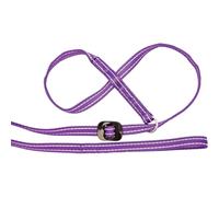 Gencon - All-in-One Anti Pull Dog Lead and Headcollar - Figure of 8 Dog Lead with Soft Loop Handle, Gentle Control - Left Hand - Washable - UK Made - Purple/Pink