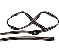 Gencon - All-in-One Anti Pull Dog Lead and Headcollar - Figure of 8 Dog Lead with Soft Loop Handle, Gentle Control - Right Hand - Washable - UK Made - Black/Silver