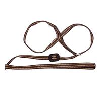 Gencon - All-in-One Anti Pull Dog Lead and Headcollar - Figure of 8 Dog Lead with Soft Loop Handle, Gentle Control - Right Hand - Washable - UK Made - Coffee/Cream